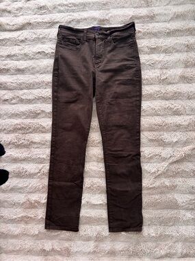 NYDJ Women's Straight-Leg Jeans in Dark Brown